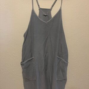 Thread & Supply Blue Jumpsuit. Has a little snag on front!